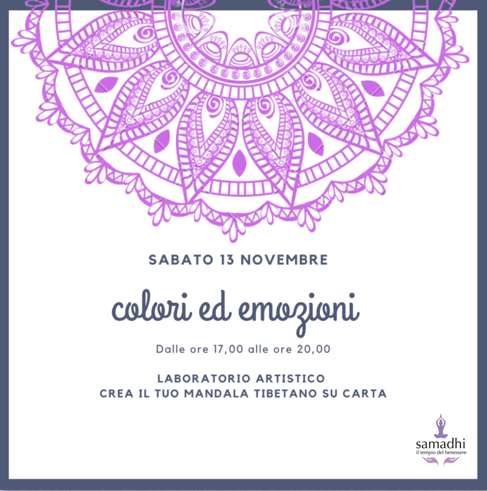 Sabato 13/11 ore 17:00 Laboratorio artistico