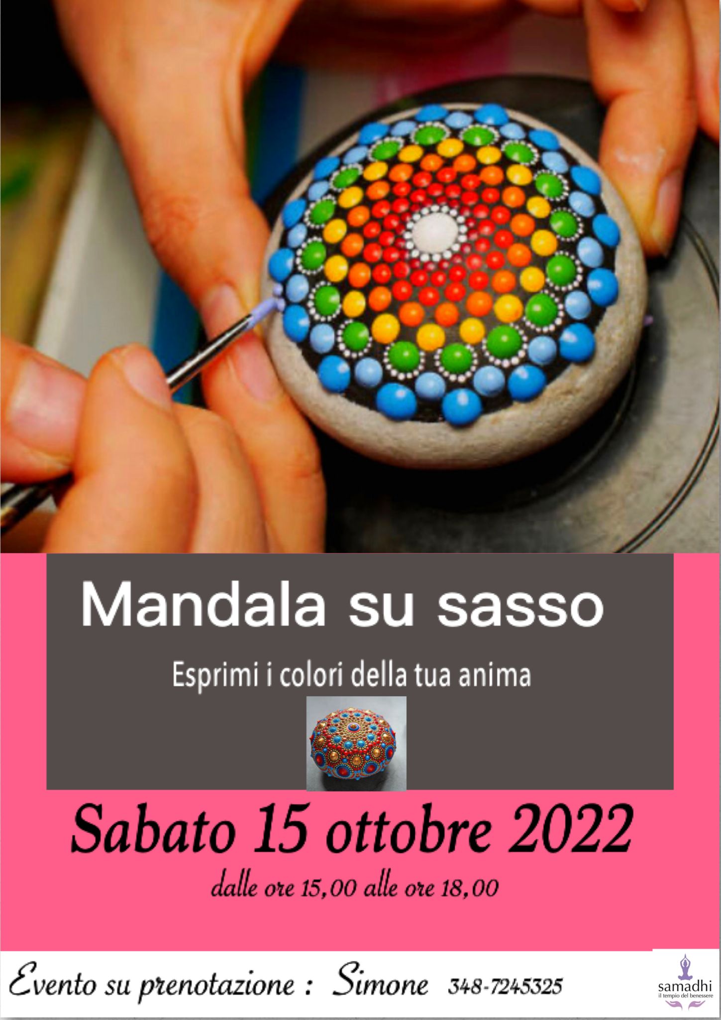 Sabato 15/10 ore 15:00 Crea il tuo sasso Mandala