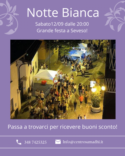 La notte Bianca, Sabato 12 Settembre