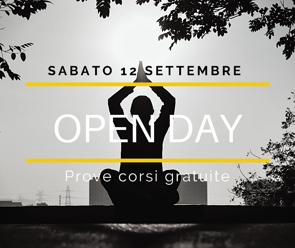 Sabato 12 Settembre: Open Day gratuito